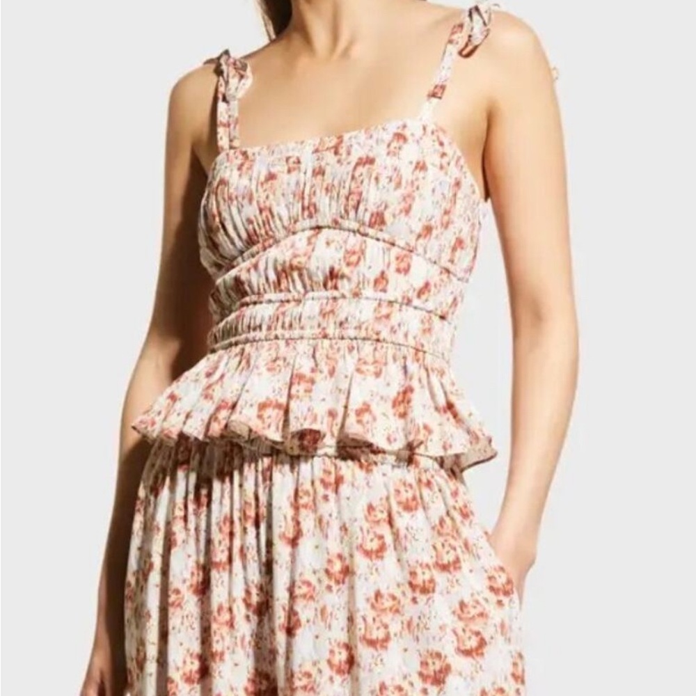 Ulla Johnson Nora Pleated Crepe Silk Top